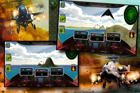 空気ガンシップ3D - ストライクヘリコプター騎兵バトルシミュレータ（フリーゲーム）。のおすすめ画像2