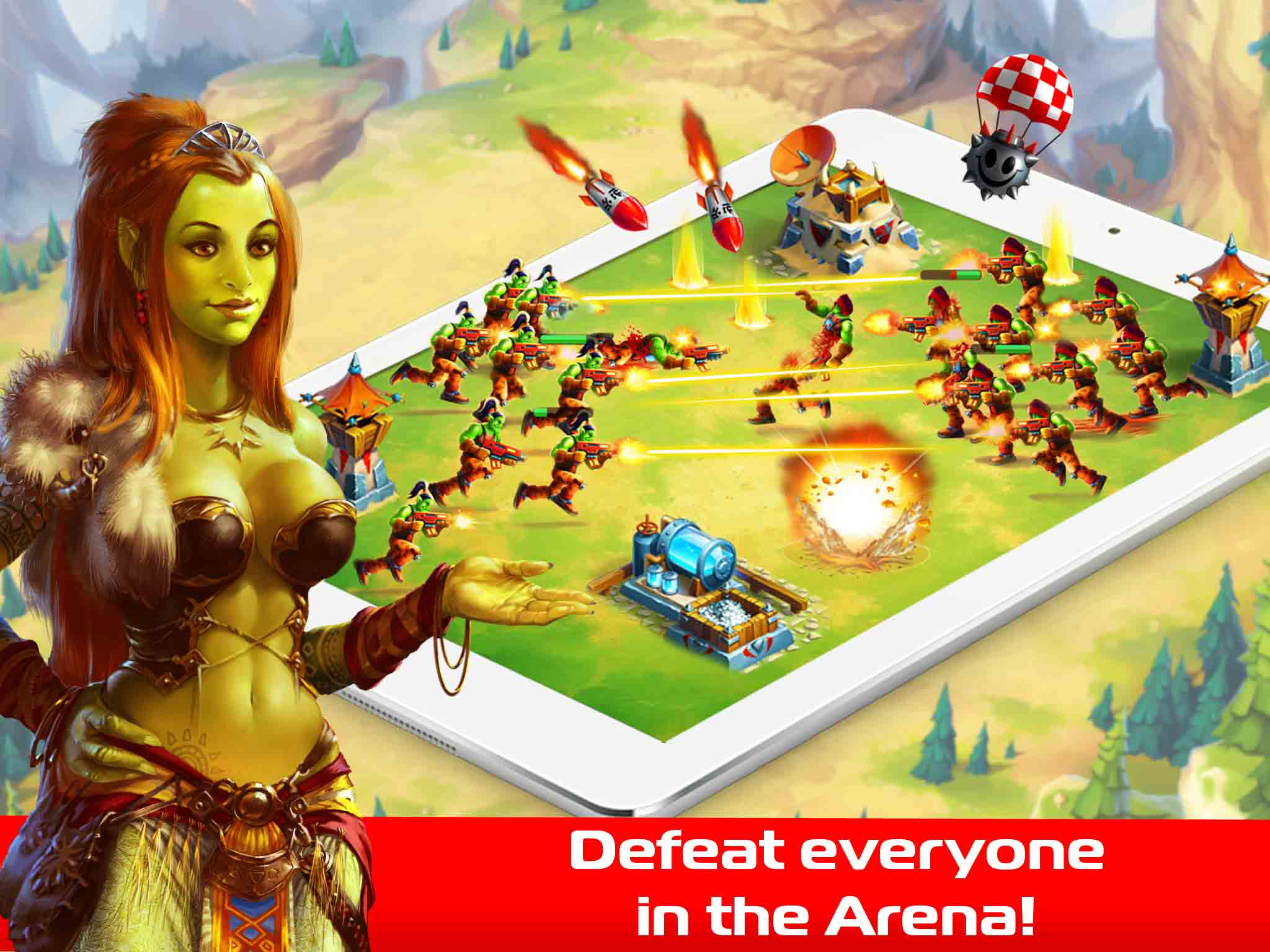 The Lord Of Orcs: cool online strategy and tactics with pvp and pve