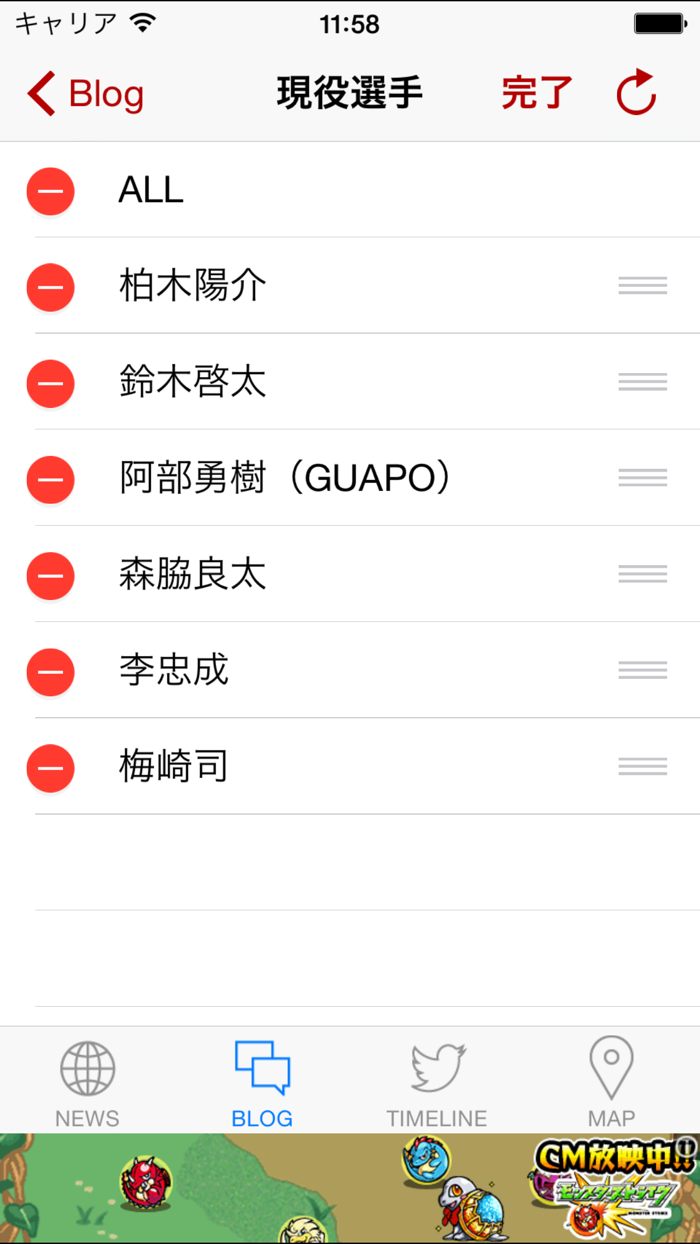 Jリーグリーダー for 浦和レッズ