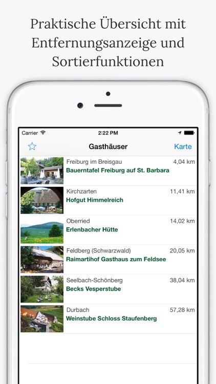 BZ Vesper-App - 111 Gastro-Tipps für Ausflüge rund um den Schwarzwald - Badische Zeitung