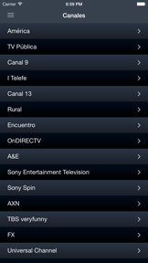 Televisión de Argentina screenshot