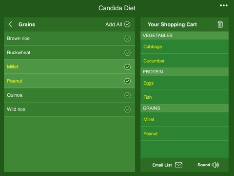 Candida Diet Diet Shopping List HD - A Perfect Yeast Diet Grocery List screenshot 3