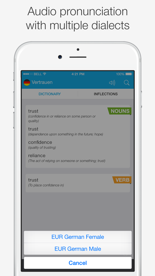 #4. German – English Dictionary (iOS) 由: JDMI Kft.