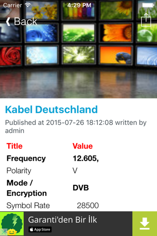 Germany TV Channels Sat Info screenshot 3