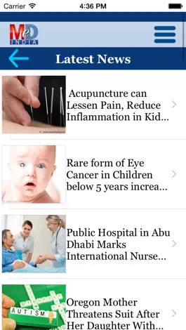 Game screenshot Medical, Health & Research News apk