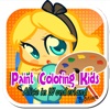 Paint Coloring Kids Alice in Wonderland Edition
