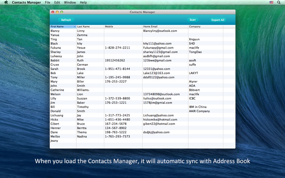 Contacts Manager for Mac OS X - 2.1.0 - (macOS)