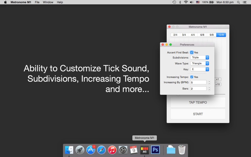 metronome m1 iphone screenshot 3