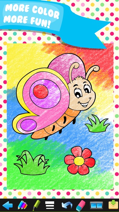 Screenshot #1 pour Kids Doodle & Animal Coloring Draw Book -  play my pet paint pad and color drawing farm games for the preschool kids