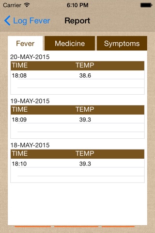 FeverLogger screenshot 3