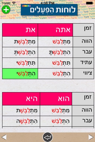 הפעלים בעברית | פרולוג screenshot 3