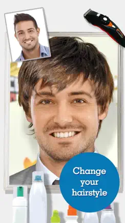 FACEinHOLE® Hairstyles for Men - Change your haircut and try a cool new look iPhone image 4