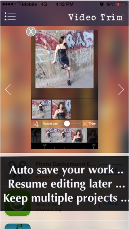 Video Trimmer Pro - Trim multiple portions in your movie clip then merge the clips as one! screenshot-3