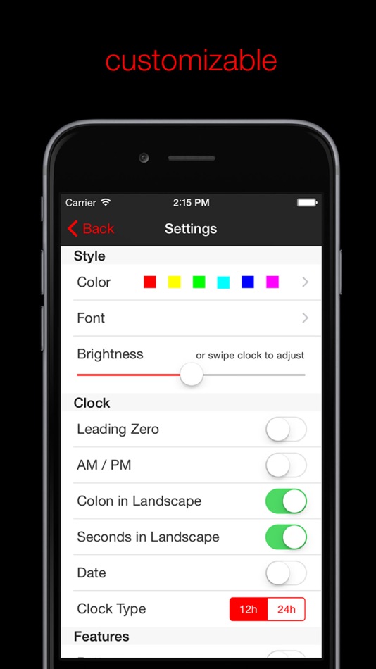 #5. Nite Time - a simple night clock for your nightstand with flashlight (iOS) 由: Nick Fanger