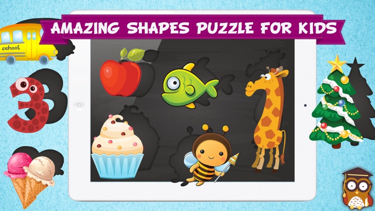 Amazing Shapes Puzzle -Educational Word Learning Game for Kids & Toddlers