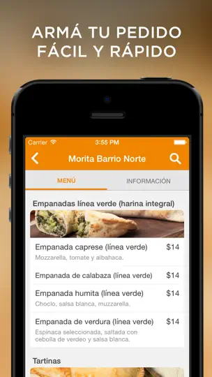 Captura de pantalla de Morita en iPhone 3