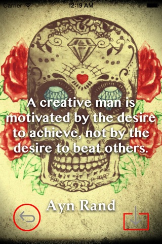 Skull Art Theme HD Wallpaper and Best Inspirational Quotes Backgrounds Creator screenshot 4