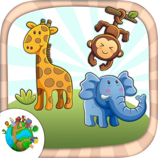 Color zoo and jungle animals - coloring books icon