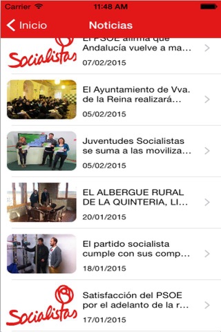 PSOE - Villanueva de la Reina screenshot 3