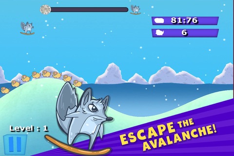 Tiny Arctic Fox - Free Endless Flying Game screenshot 2