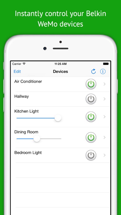 Screenshot #1 pour Control+ Quickly control your Belkin WeMo devices for Apple Watch