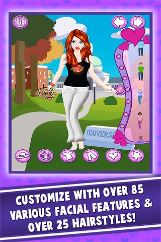 College Sweethearts Salon - Dress Up Girl Games screenshot 2