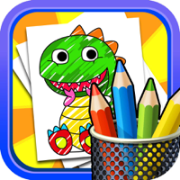 Kids Doodle Coloring Book Drawing - Preschool Toddler Fun