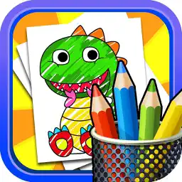 Kids Doodle Coloring Book Drawing - Preschool Toddler Fun! app icon
