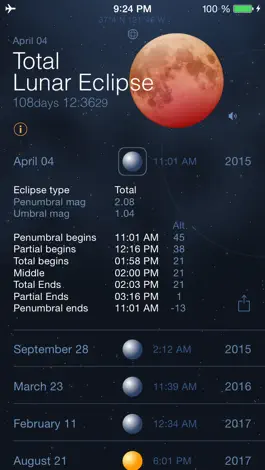 Game screenshot Solar and Lunar Eclipses - Full and Partial Eclipse Calendar mod apk