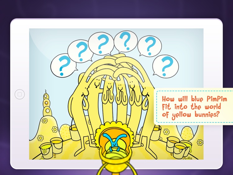 PimPim World: Blue Bunny on the Yellow Big Moon - an interactive storybook for kids screenshot-0
