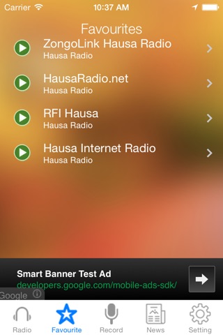 Hausa Radio News Music Recorder screenshot 3