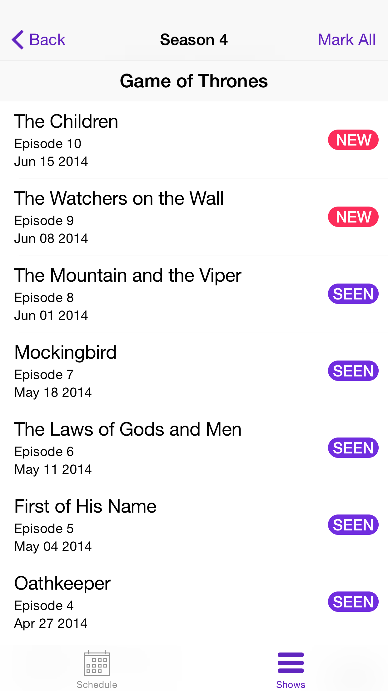 My TV Show Tracker screenshot 5