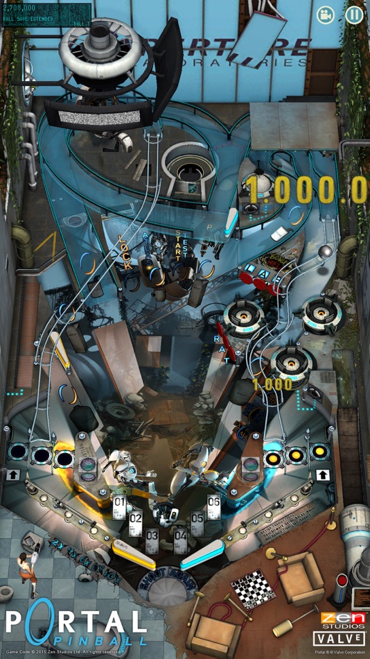 Portal ® Pinball (iOS) Bởi: ZEN Studios Portal ® Pinball (iOS) Bởi: ZEN Studios