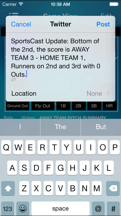 Screenshot #2 pour SportsCast Softball