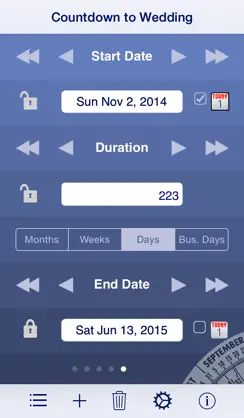 Date Wheel date calculator iPhone image 4