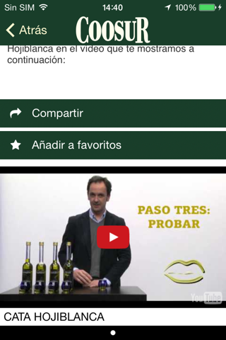 Aceites de Oliva Coosur Origen screenshot 2