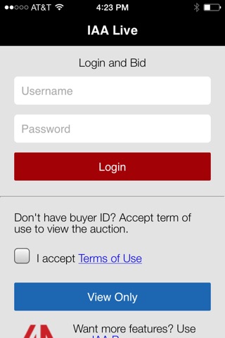 IAA Audio Live Auction Buyer Salvage screenshot 2