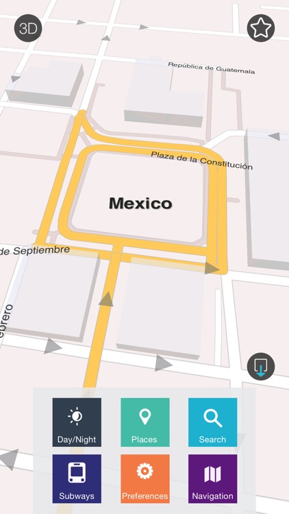 Mexico - Offline Map & City Guide (w/ metro!)