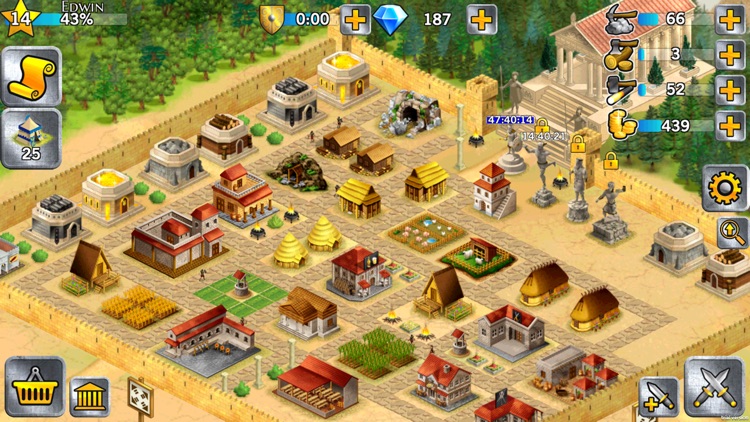 Battle Empire: Roman Wars - Build a City and Grow your Empire in the Roman and Spartan era screenshot-0