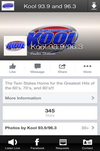 Kool 93.9 and 96.3 screenshot 2