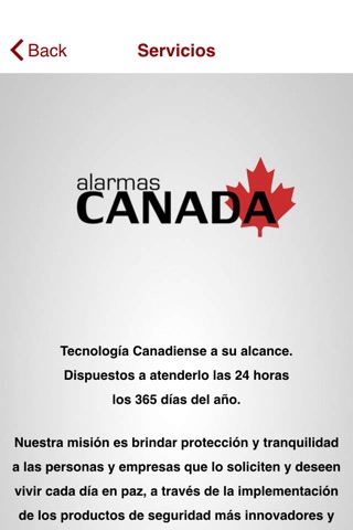Alarmas Canada screenshot 2