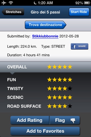 Greatest Road Motorcycle Rider GPS Road Finder screenshot 2