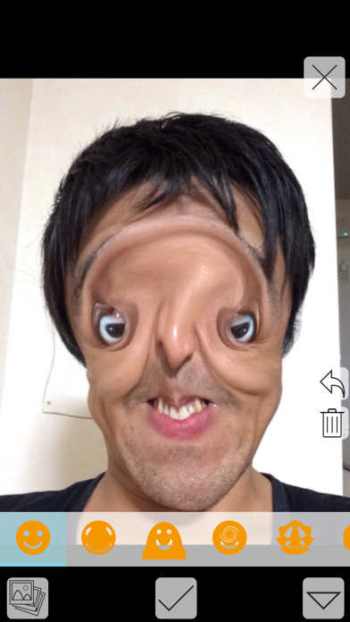 Individual Face - 独特的和极端的失真滤波器,用于自拍的相机 - screenshot