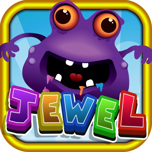 Jewel Monster Gem Match Top City Saga Game Free 3D icon