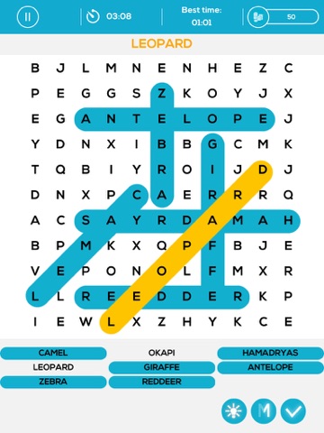 Word Search Puzzle - Free iPad screenshot 1 - Games app