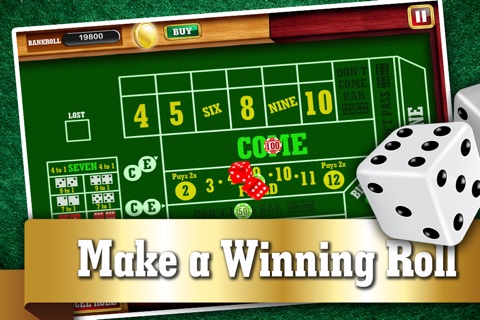 Monte Carlo Craps PRO - Addicting Gambler's Casino Table Dice Game screenshot 3