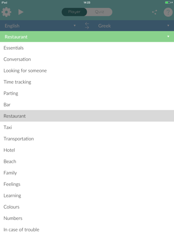 Loecsen - Audio travel phrasebook iPad screenshot 2 - Travel app