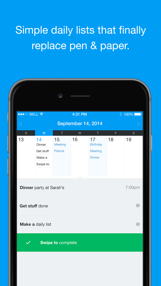 #2. QuickNote Calendar - Easy Daily Todo List Task Manager (Free Version) (iOS) 由: Toto Ventures Inc.