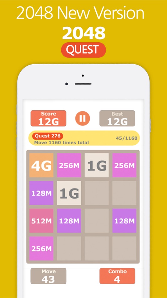 #1. 2048 Quest! (iOS) By: GameZen, Inc.