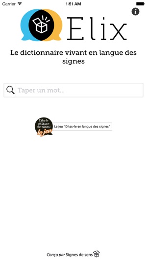 Elix - Dictionnaire vivant en langue des
